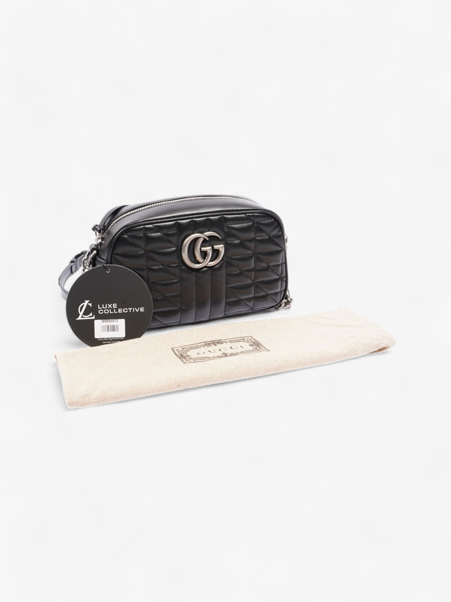 Gucci GG Marmont Chain Black Calfskin Leather Small Image 9