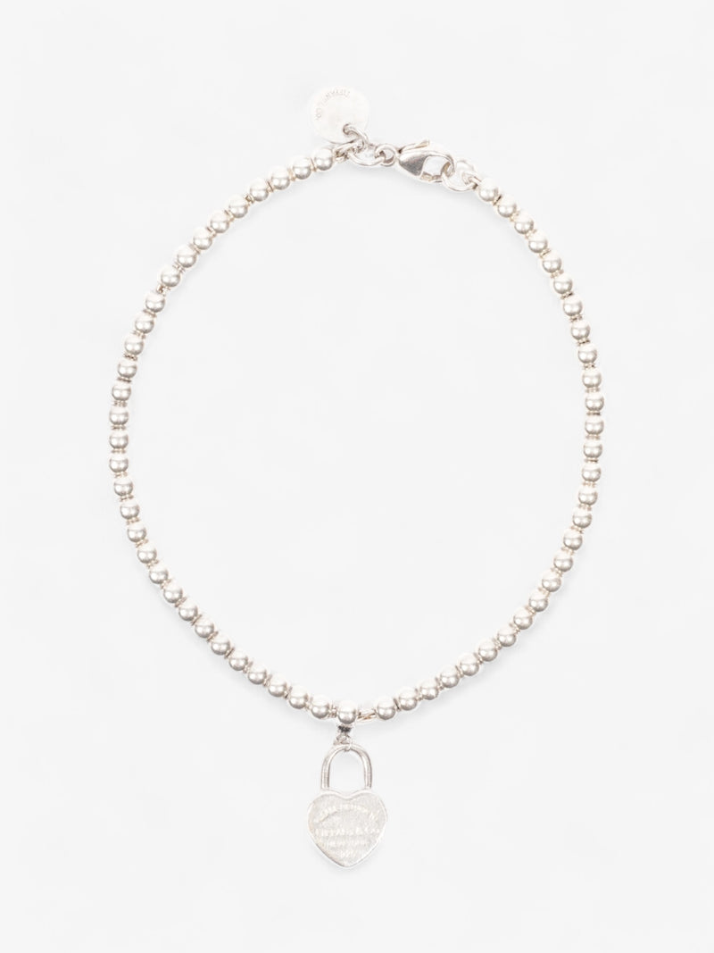  Tiffany and Co Return to Tiffany Heart Tag Bead Bracelet Silver Silver Sterling