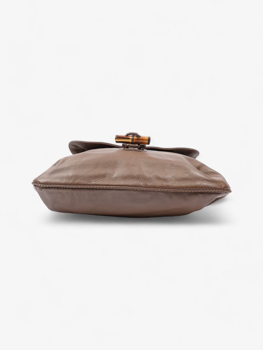 Gucci Bamboo Flap Brown Leather Image 6