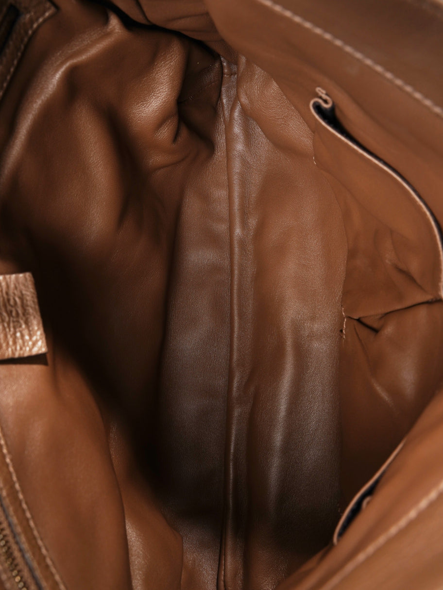 Gucci Bamboo Flap Brown Leather Image 9
