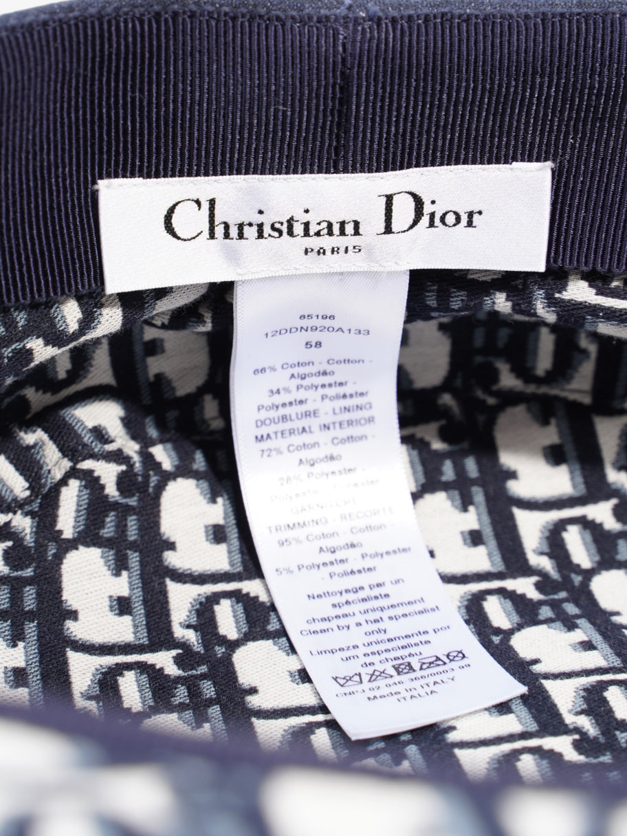 Christian Dior DiorTravel Cap  Navy Blue Cotton 58 Image 6