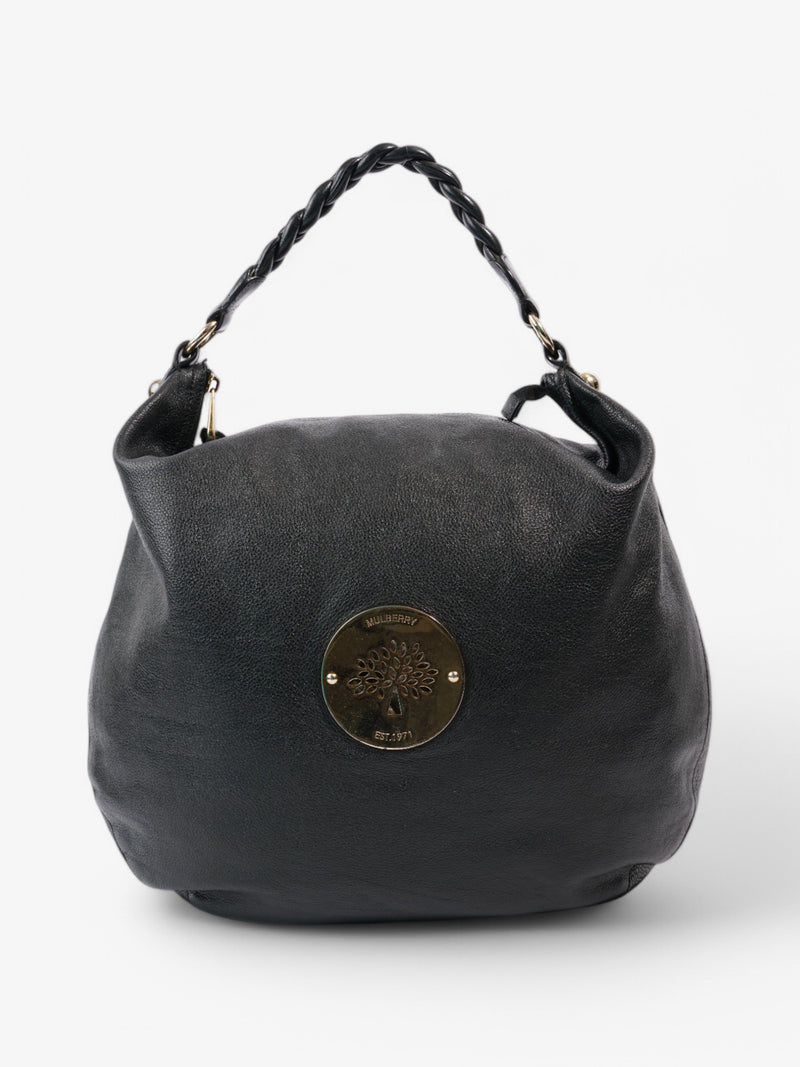  Mulberry Daria Hobo Black Grained Leather