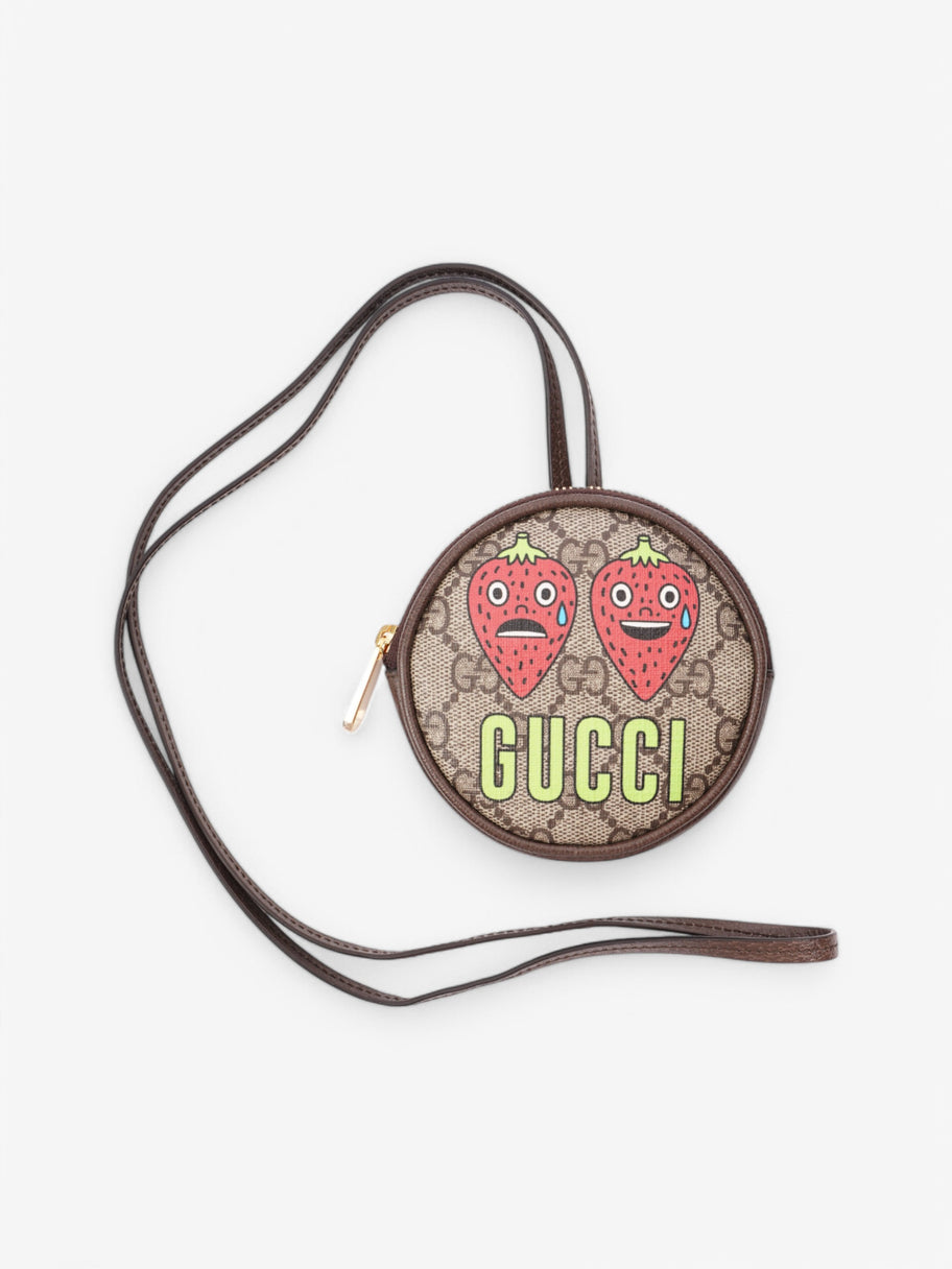 Gucci Mini Pouch Supreme / Red / Green Coated Canvas Image 1