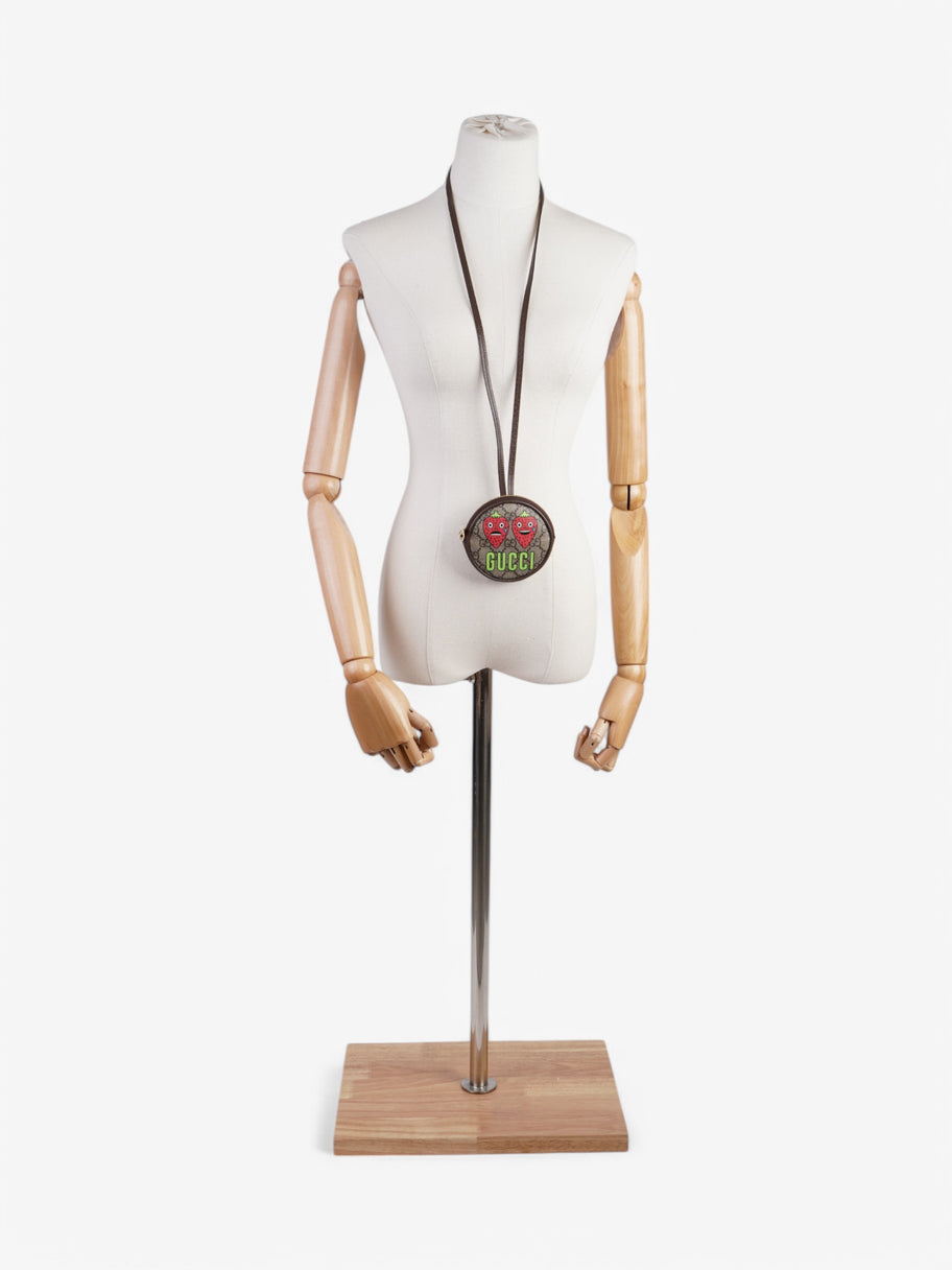 Gucci Mini Pouch Supreme / Red / Green Coated Canvas Image 2