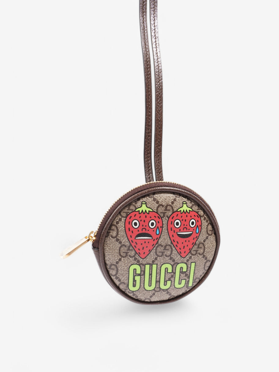 Gucci Mini Pouch Supreme / Red / Green Coated Canvas Image 4