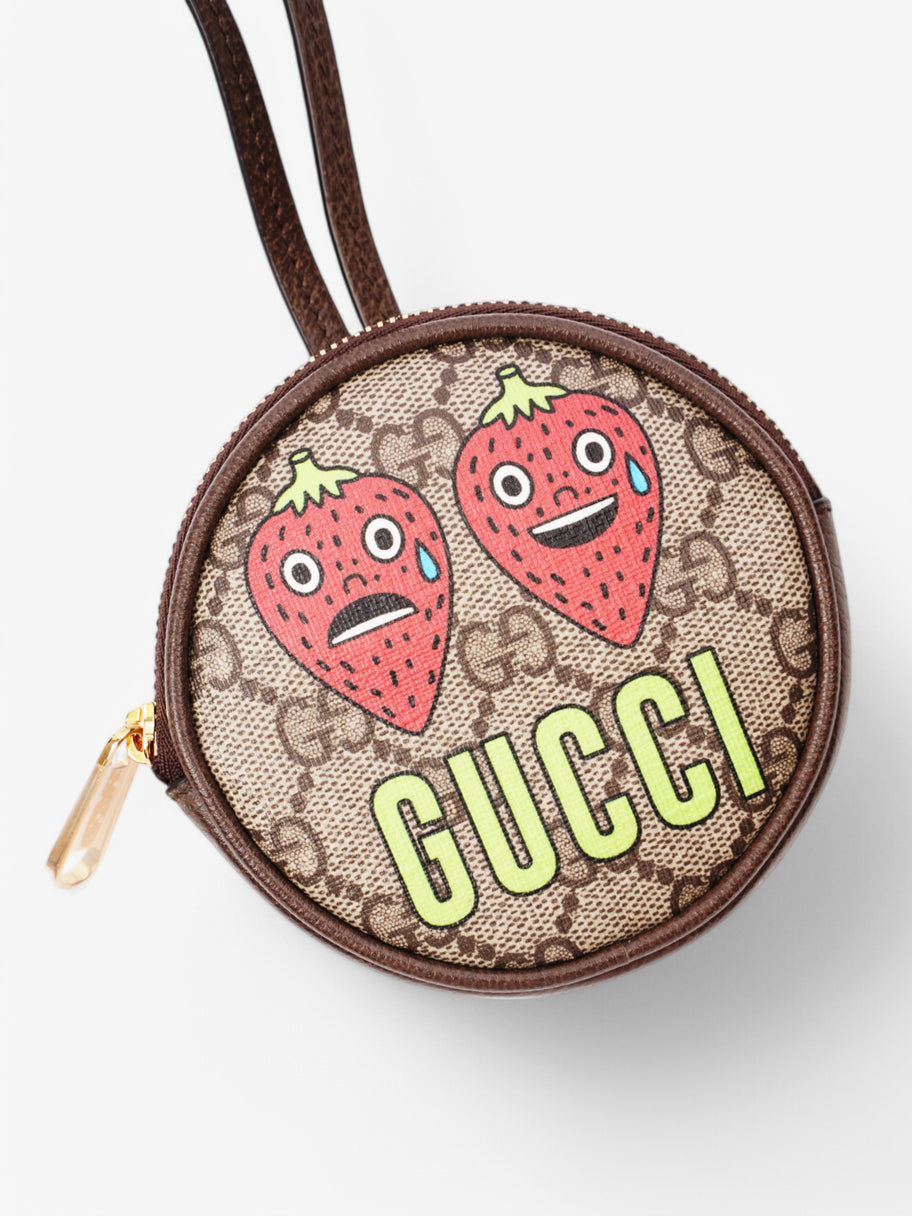 Gucci Mini Pouch Supreme / Red / Green Coated Canvas Image 6