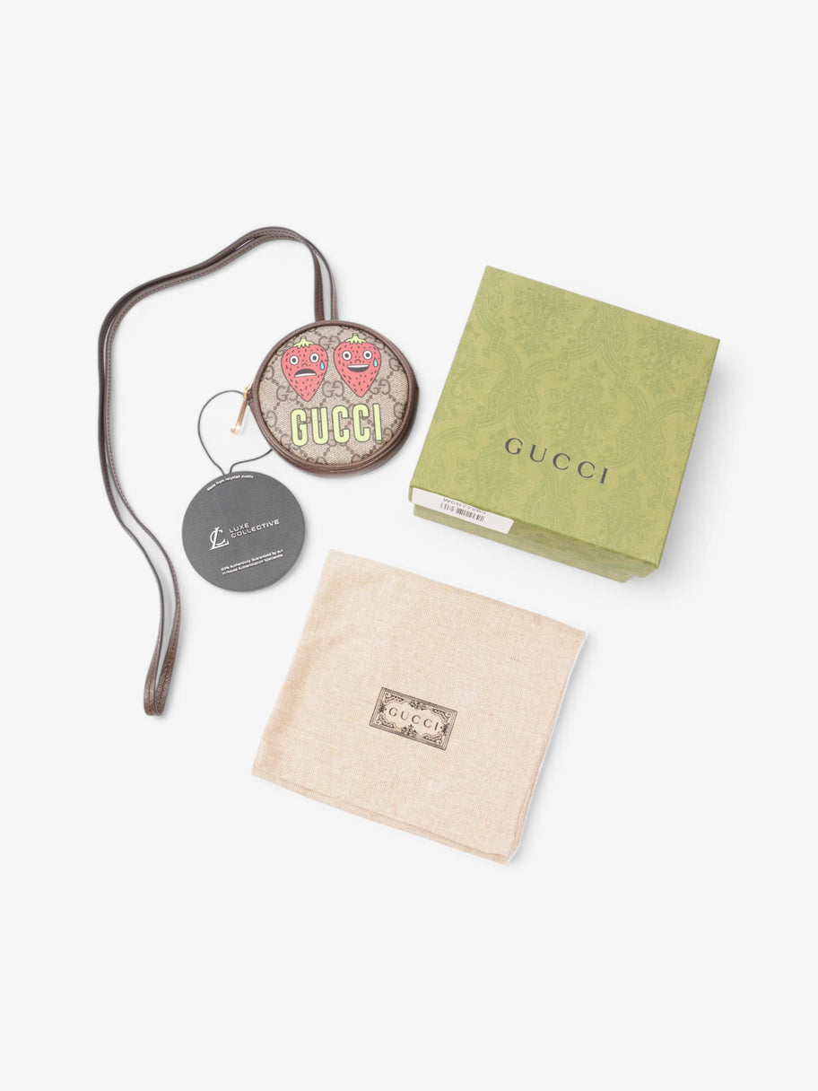 Gucci Mini Pouch Supreme / Red / Green Coated Canvas Image 7