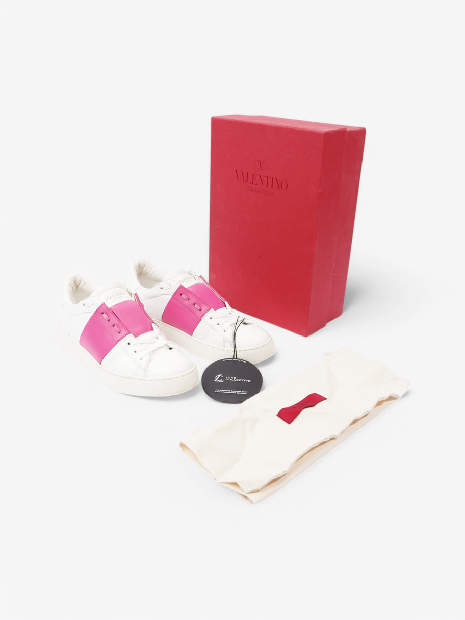 Valentino Open sneaker White / Pink Leather EU 38 UK 5 Image 10