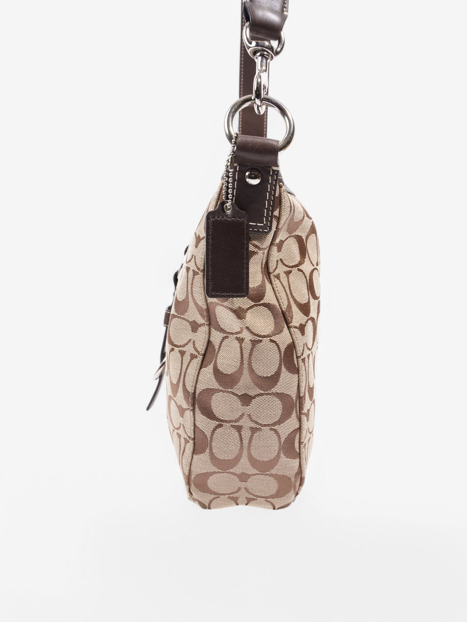 Coach Hobo Beige  / Brown Canvas Image 3