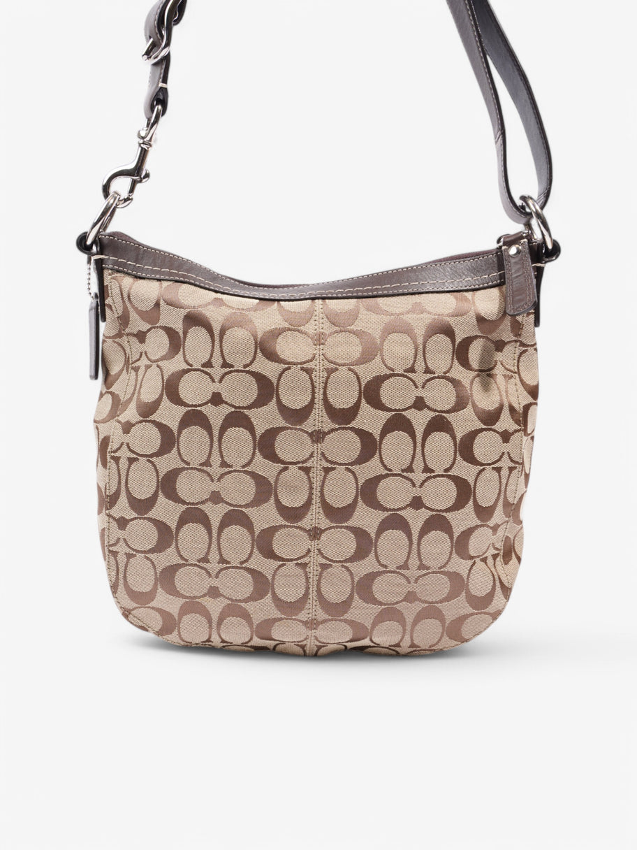 Coach Hobo Beige  / Brown Canvas Image 4