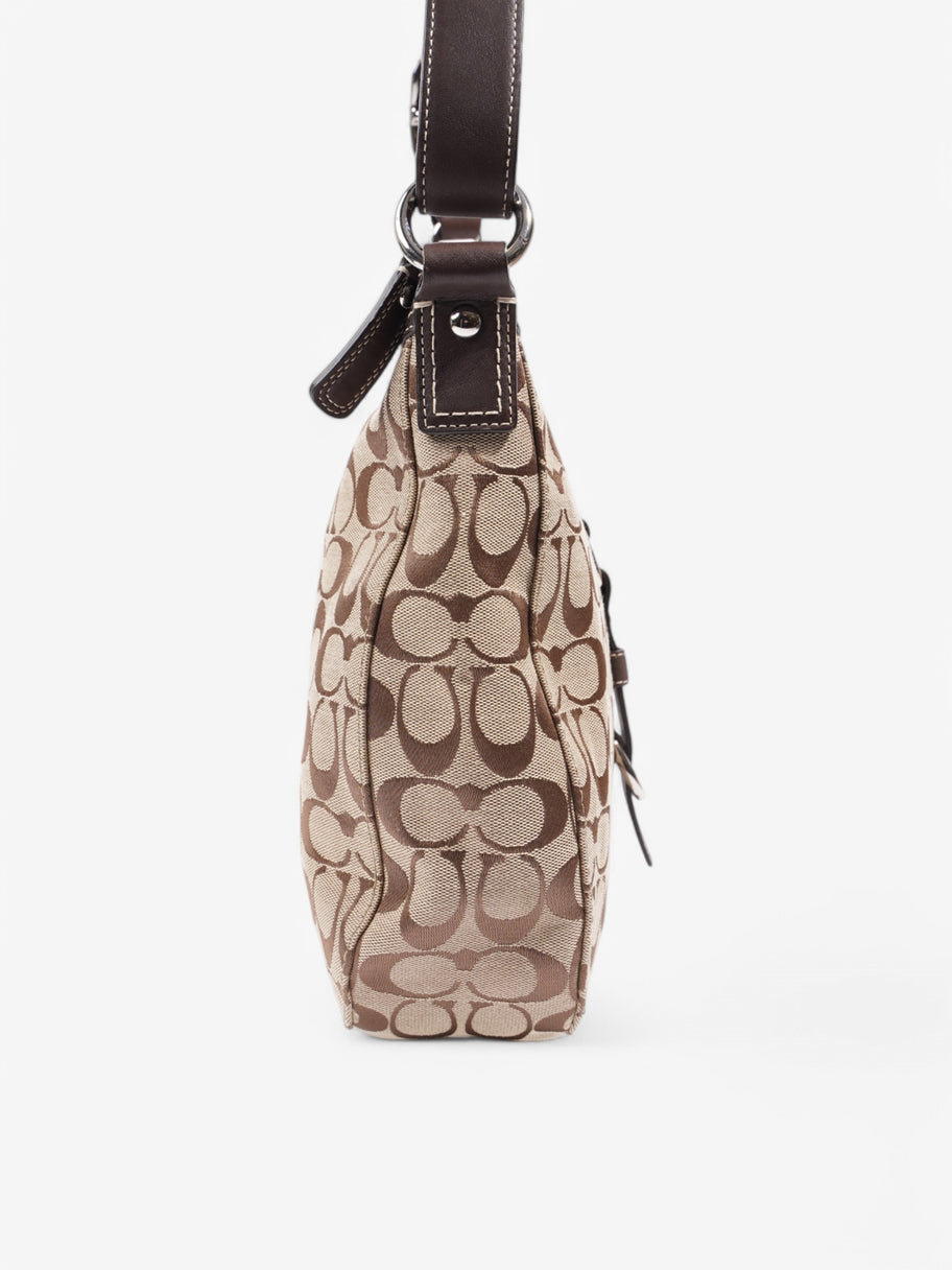 Coach Hobo Beige  / Brown Canvas Image 5