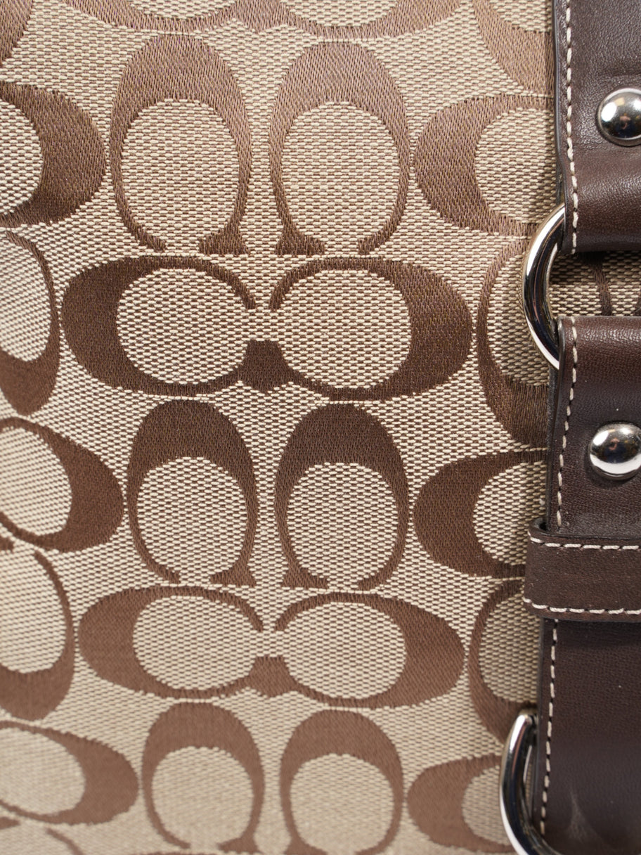Coach Hobo Beige  / Brown Canvas Image 7
