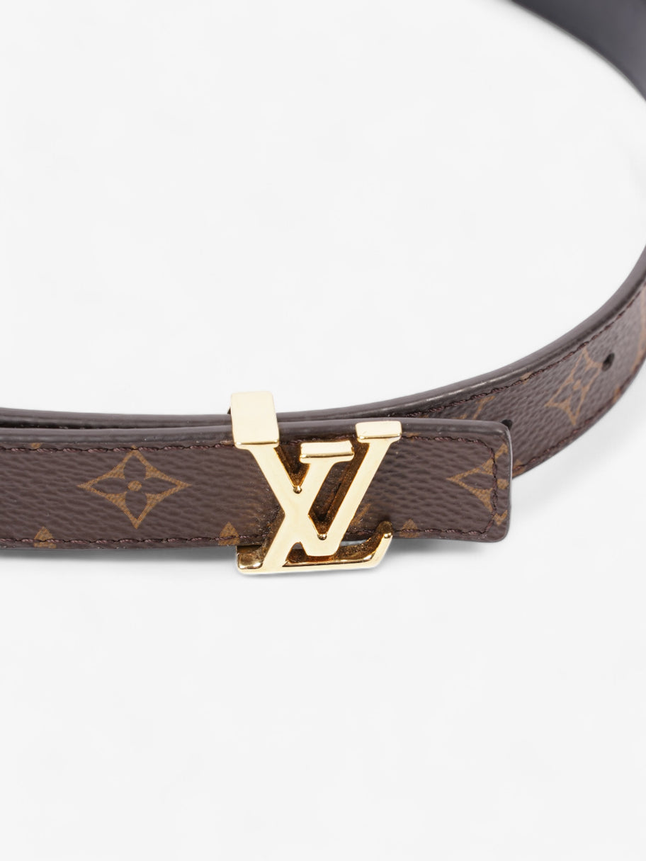 Louis Vuitton LV Initiales Reversible Belt Monogram / Black / Gold Coated Canvas 65cm / 26