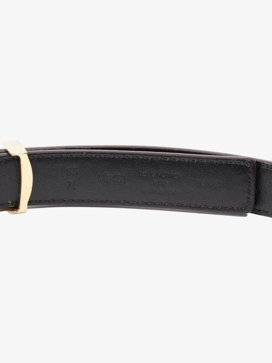 Louis Vuitton LV Initiales Reversible Belt Monogram / Black / Gold Coated Canvas 65cm / 26