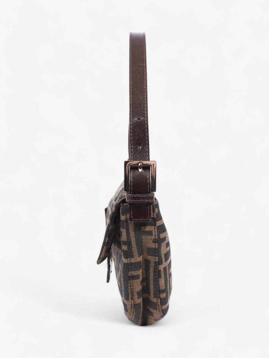 Fendi Zucca Baguette Tobacco / Dark Brown Cotton Image 3