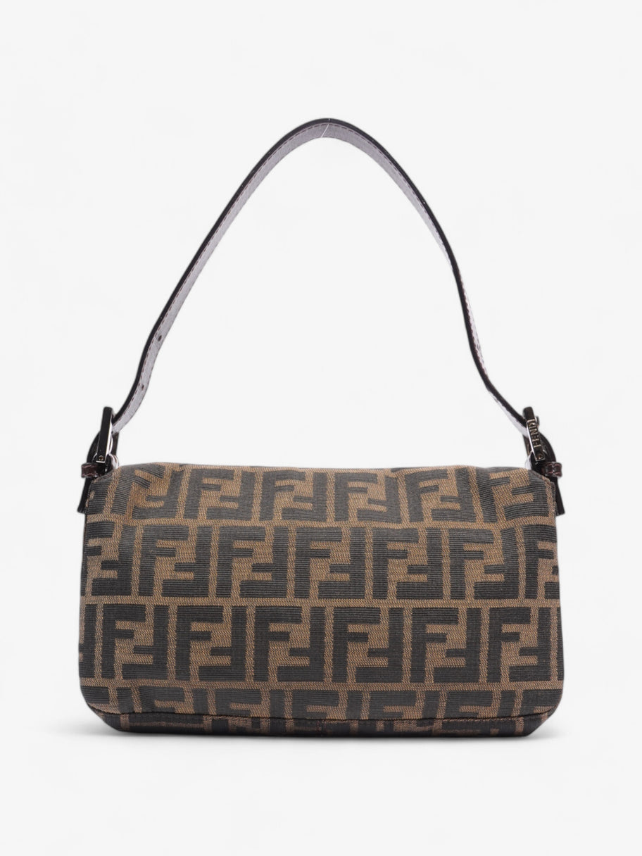 Fendi Zucca Baguette Tobacco / Dark Brown Cotton Image 4