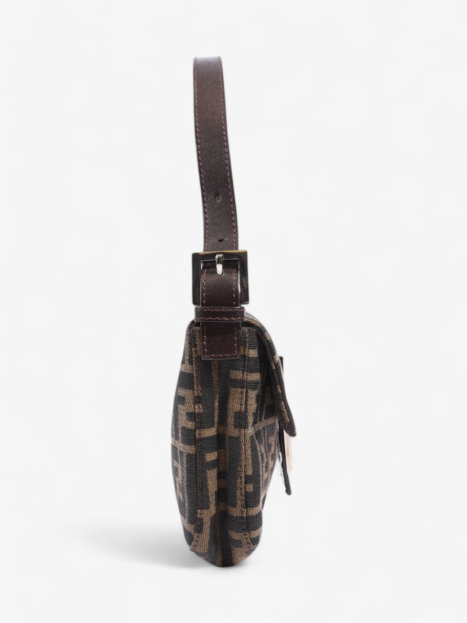 Fendi Zucca Baguette Tobacco / Dark Brown Cotton Image 5