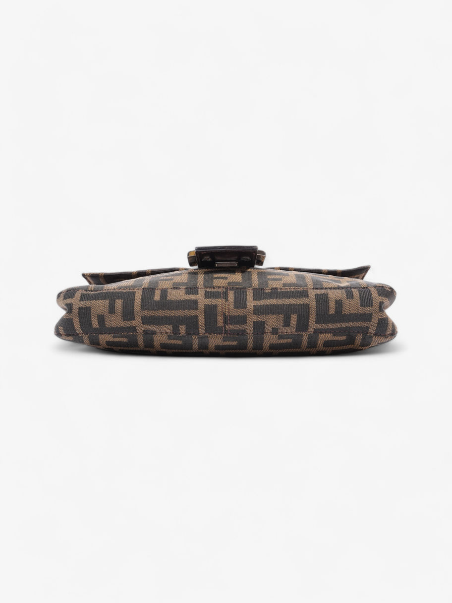 Fendi Zucca Baguette Tobacco / Dark Brown Cotton Image 6