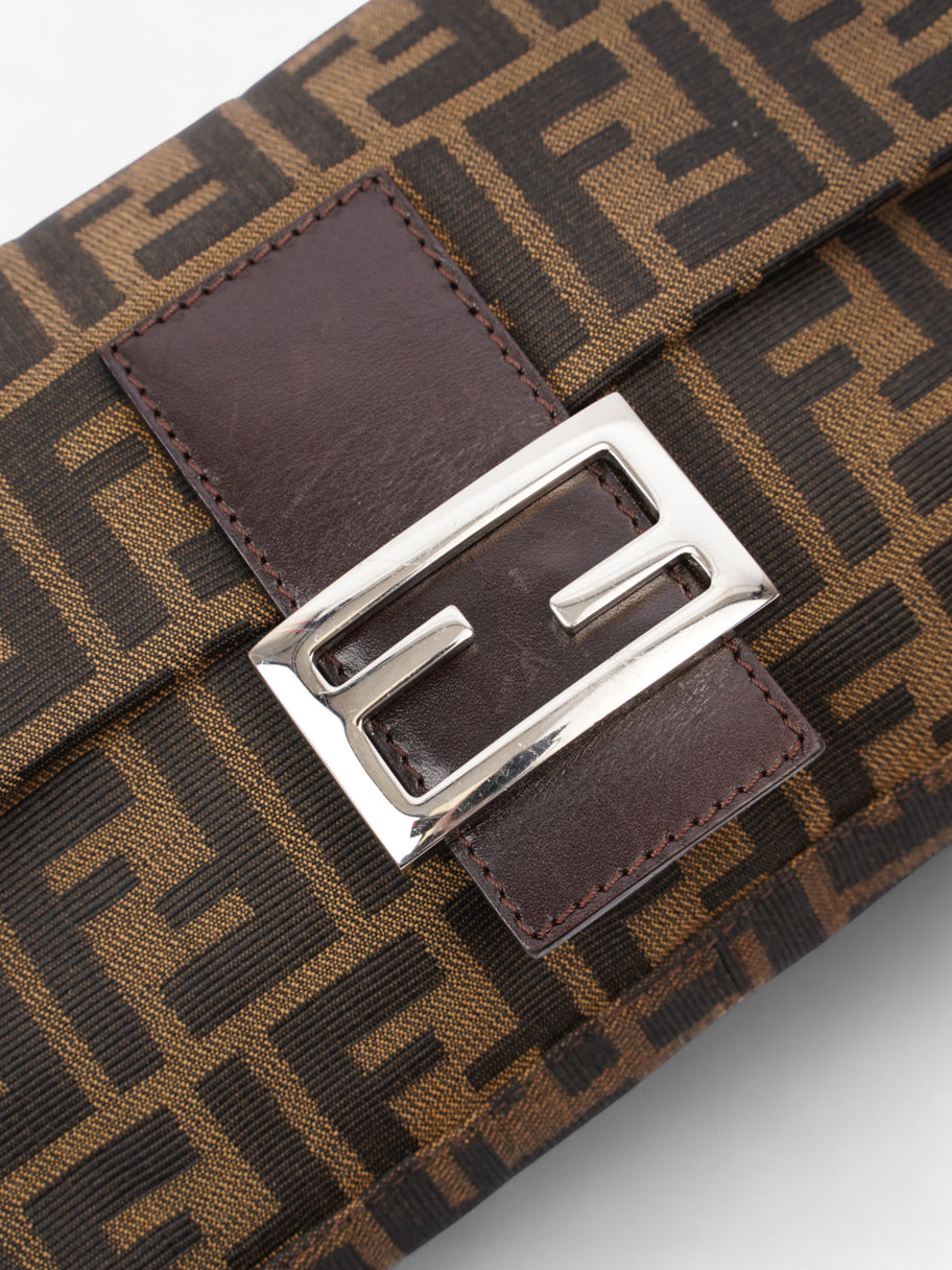 Fendi Zucca Baguette Tobacco / Dark Brown Cotton Image 7