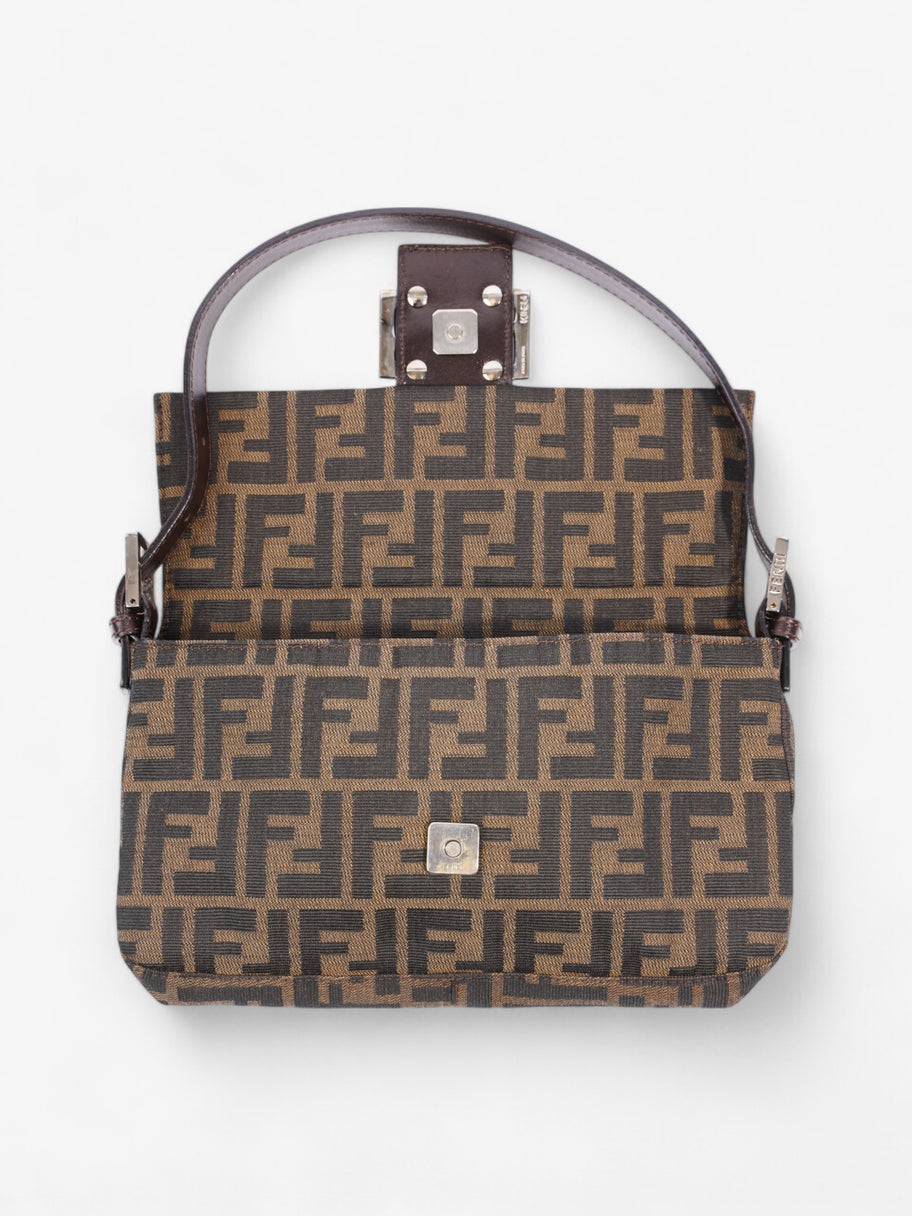 Fendi Zucca Baguette Tobacco / Dark Brown Cotton Image 8