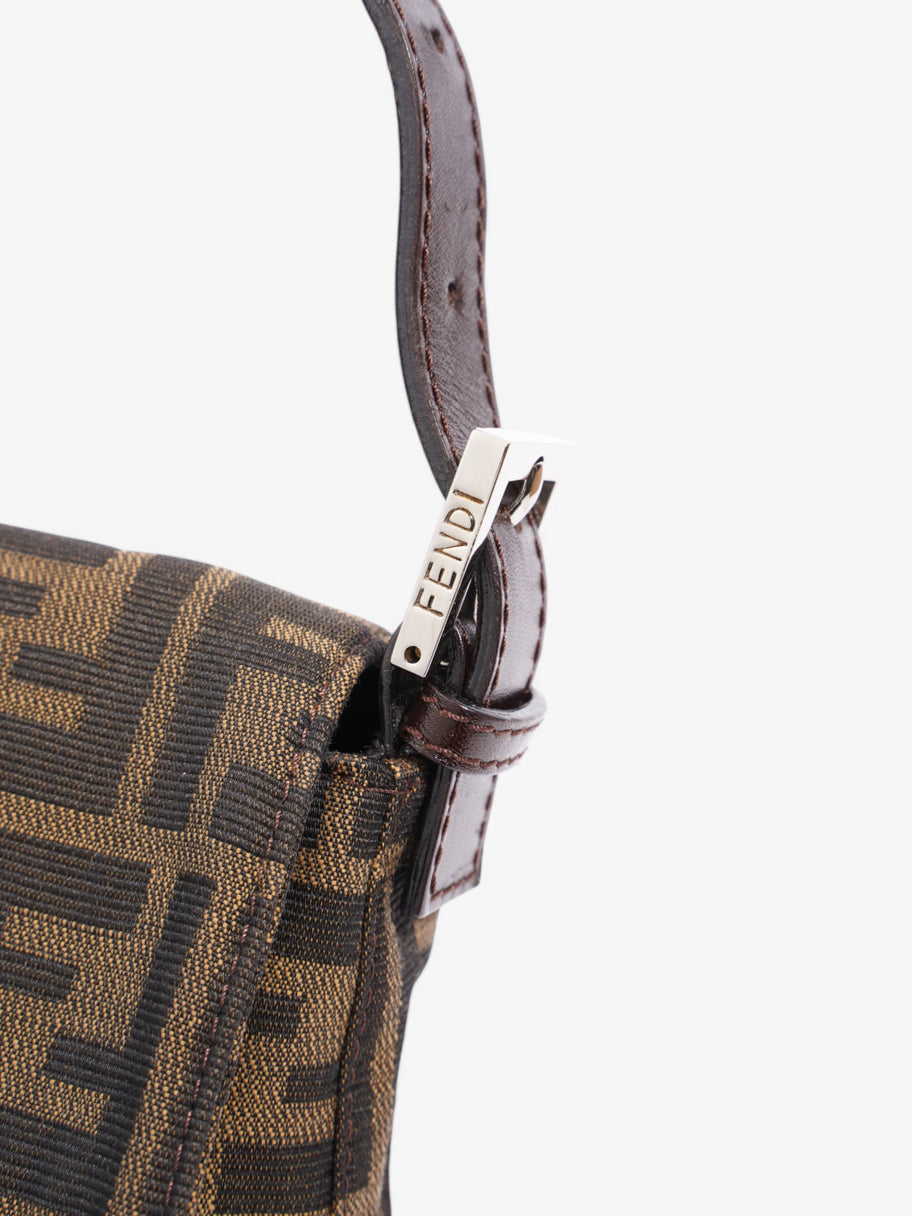 Fendi Zucca Baguette Tobacco / Dark Brown Cotton Image 9