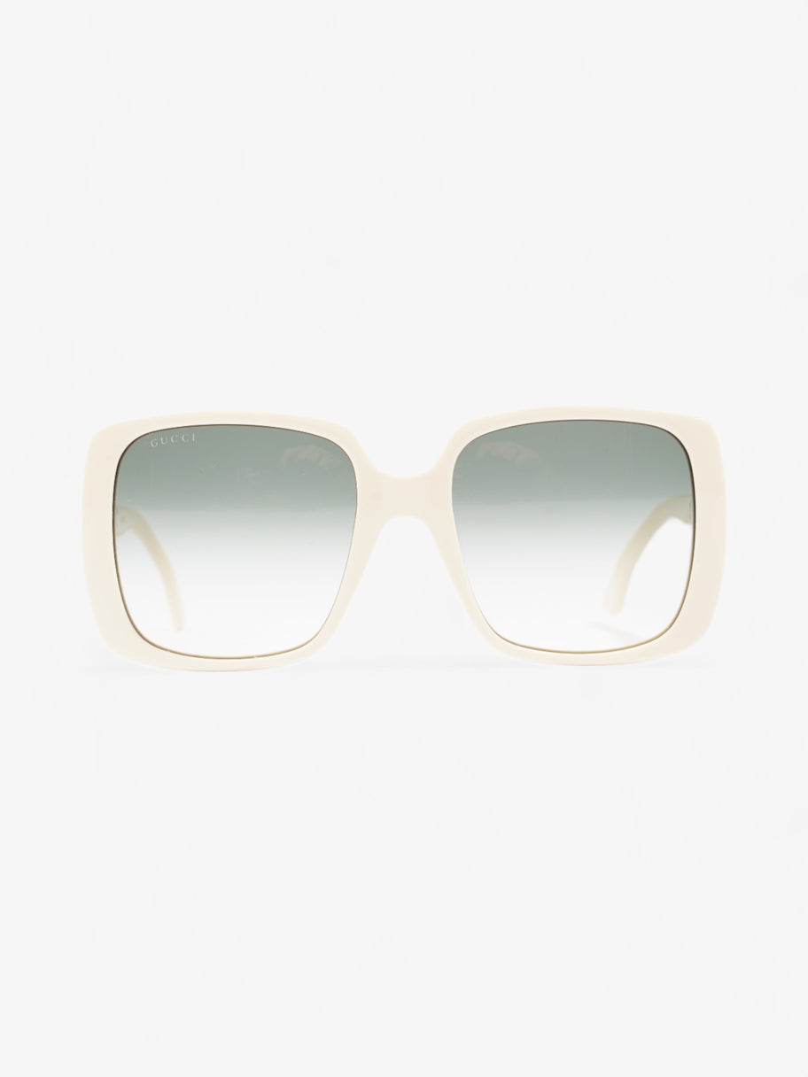 Gucci Oversized Sunglasses Cream Acetate 145mm Image 1