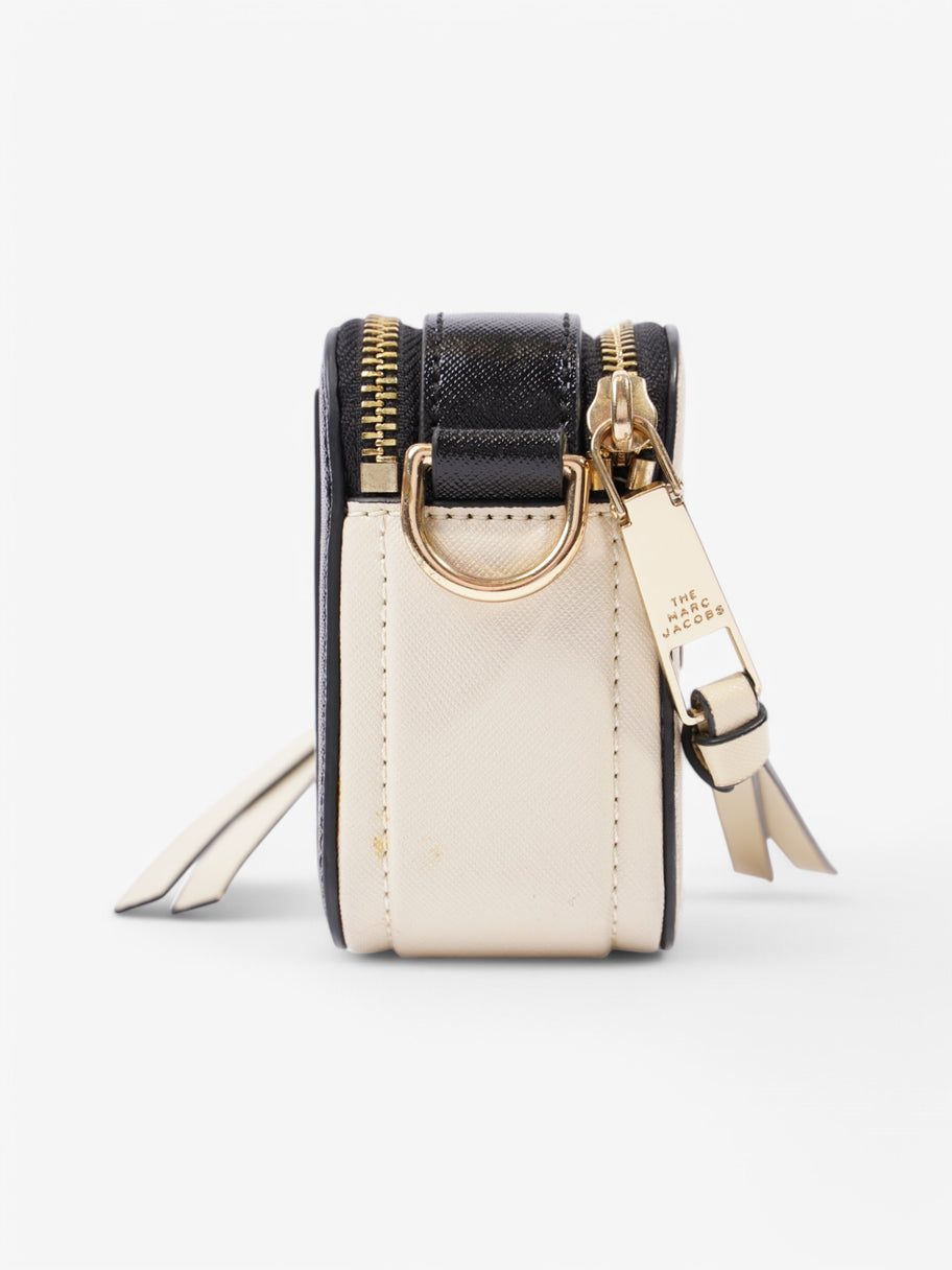 Marc Jacobs Snapshot Bag Cream / Black Leather Image 5
