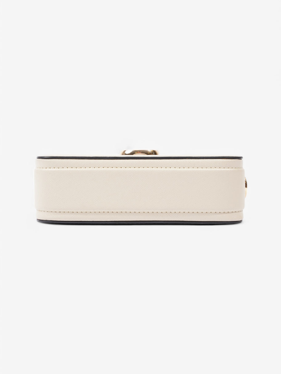 Marc Jacobs Snapshot Bag Cream / Black Leather Image 6