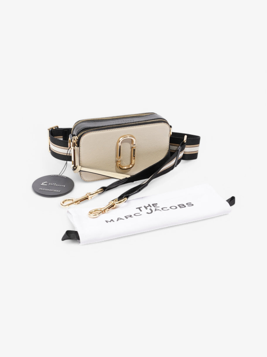 Marc Jacobs Snapshot Bag Cream / Black Leather Image 9