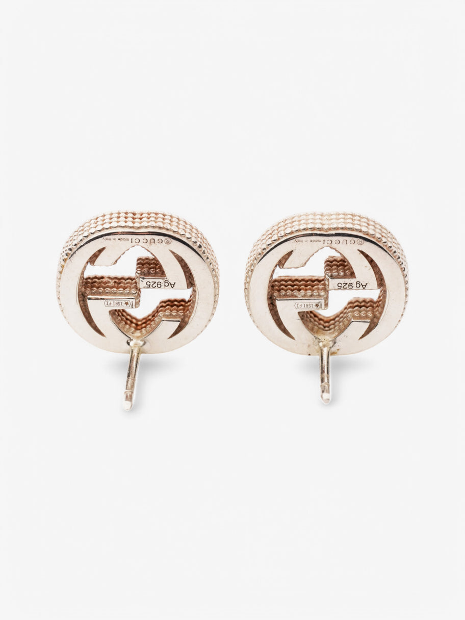 Gucci Interlocking GG Stud Earrings Silver Silver Sterling One size Image 4