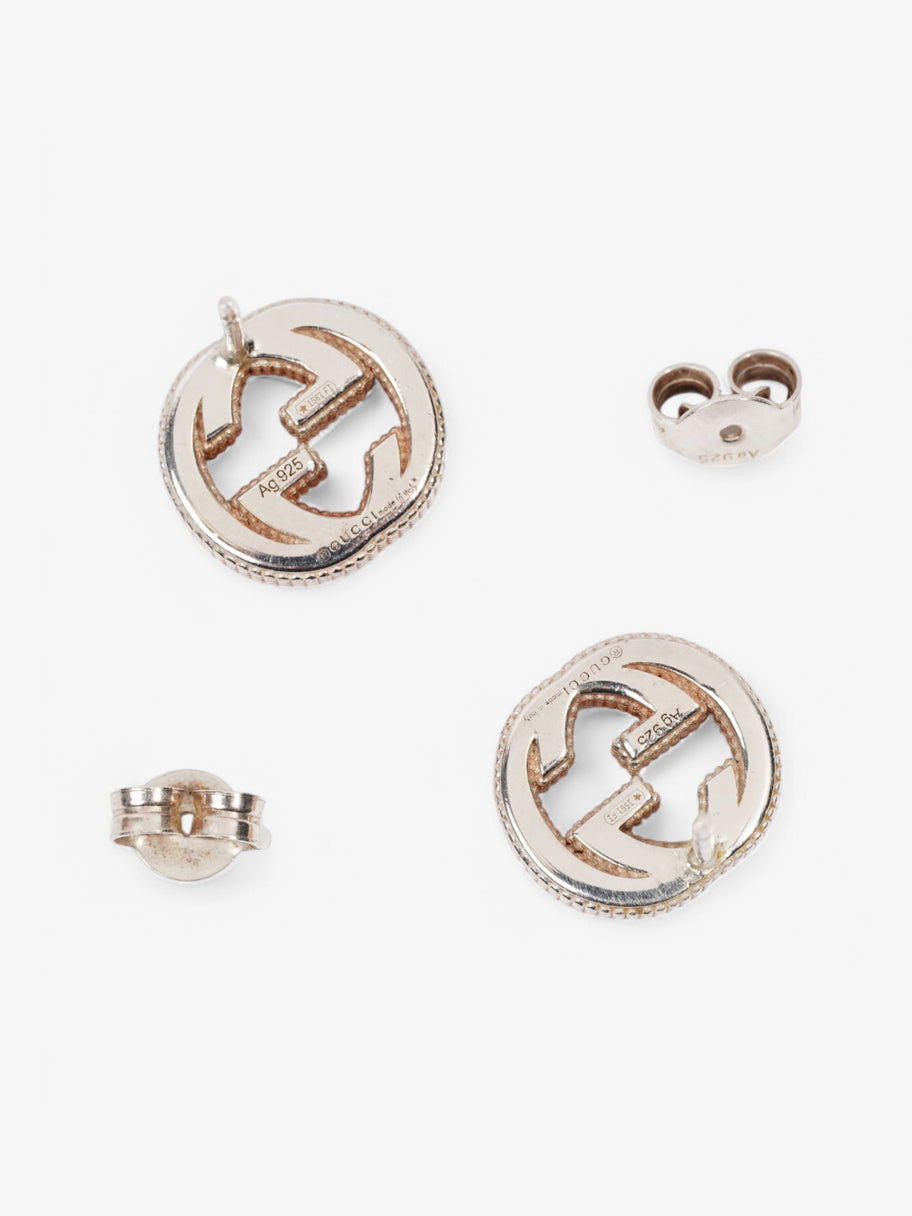 Gucci Interlocking GG Stud Earrings Silver Silver Sterling One size Image 5