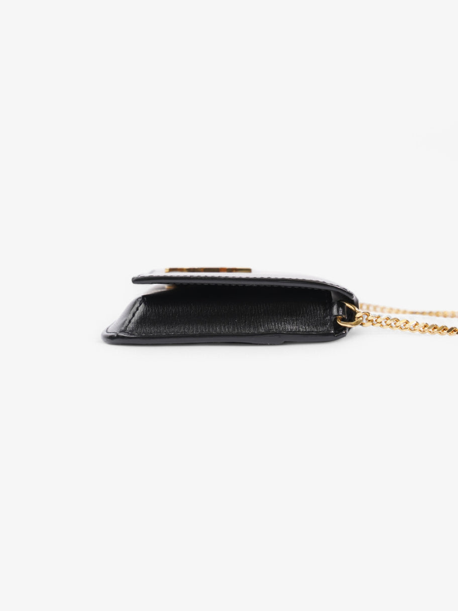 Saint Laurent Cassandre phone holder Black Leather Image 3