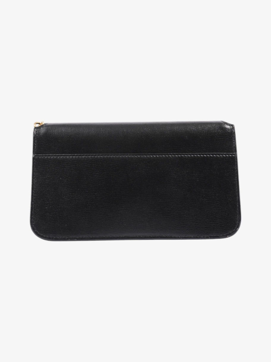 Saint Laurent Cassandre phone holder Black Leather Image 4