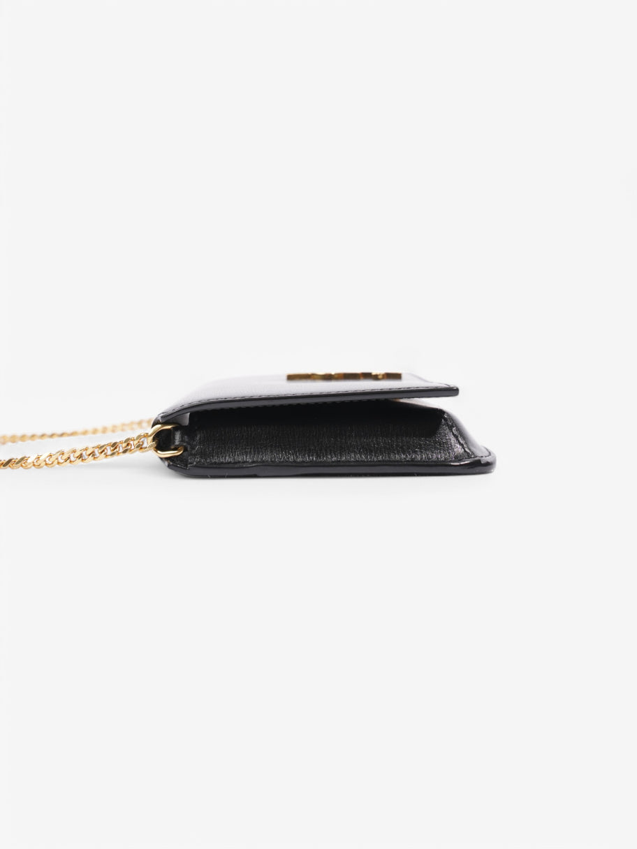 Saint Laurent Cassandre phone holder Black Leather Image 5