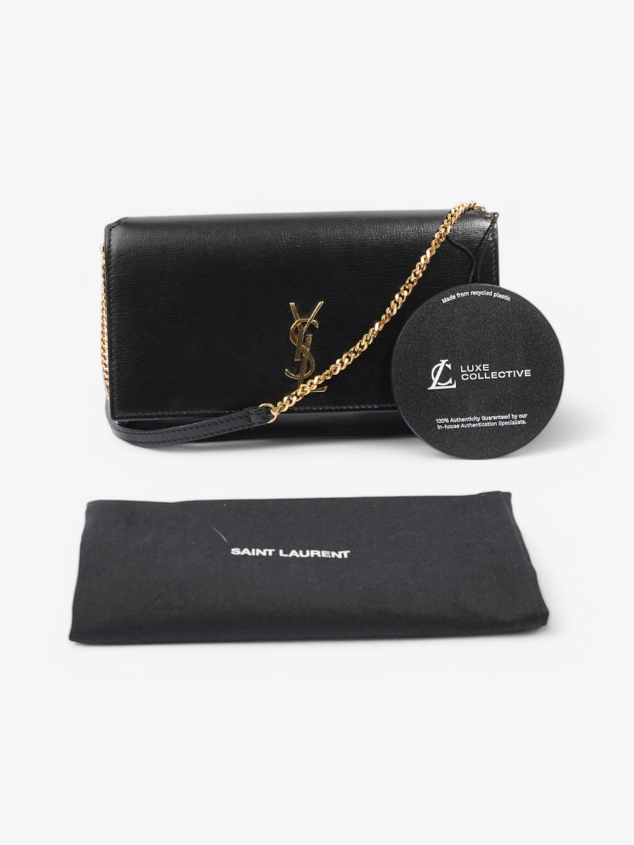 Saint Laurent Cassandre phone holder Black Leather Image 8