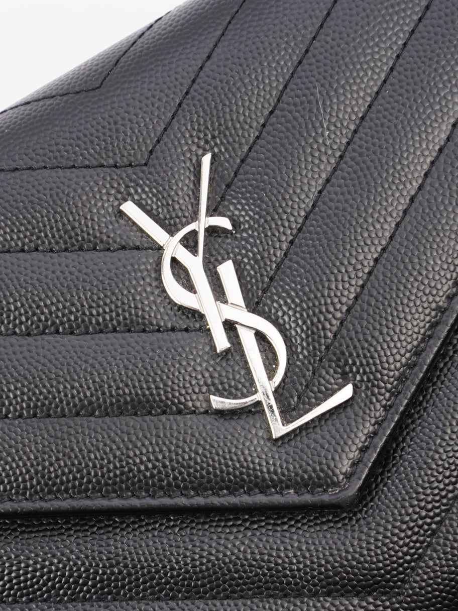 Saint Laurent Envelope Chain Wallet Black Leather Image 7