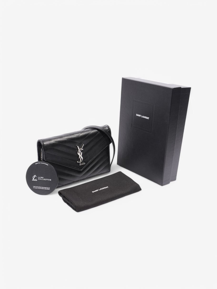 Saint Laurent Envelope Chain Wallet Black Leather Image 9
