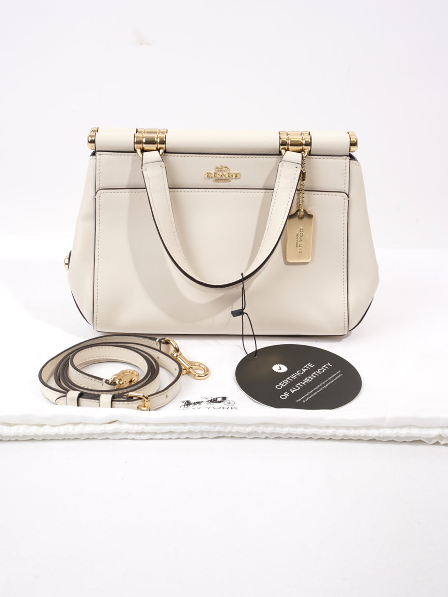 Coach Grace Chalk Calfskin Leather 20 Image 9