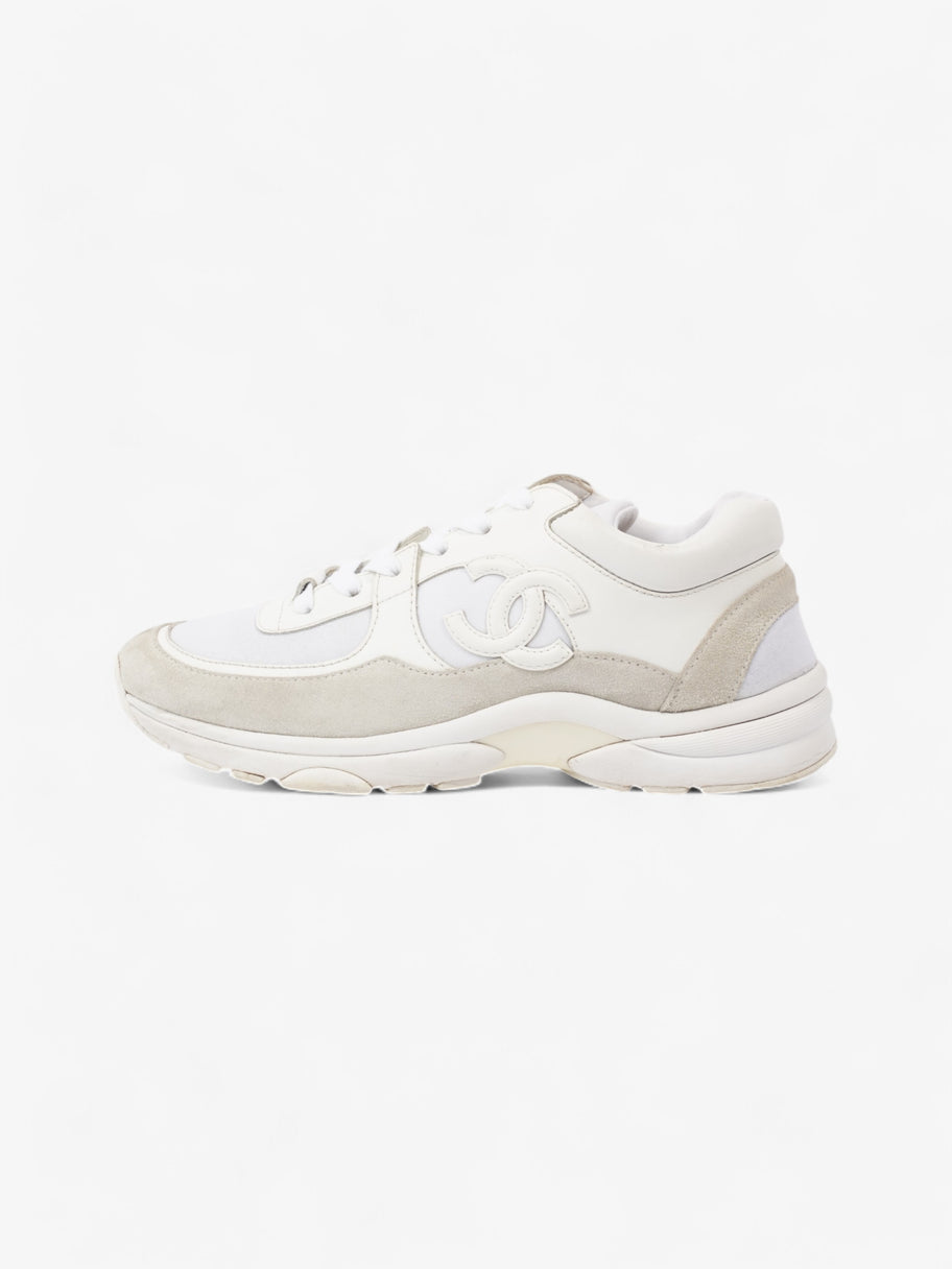 Chanel CC Logo Sneakers White  Suede EU 39 UK 6 Image 5