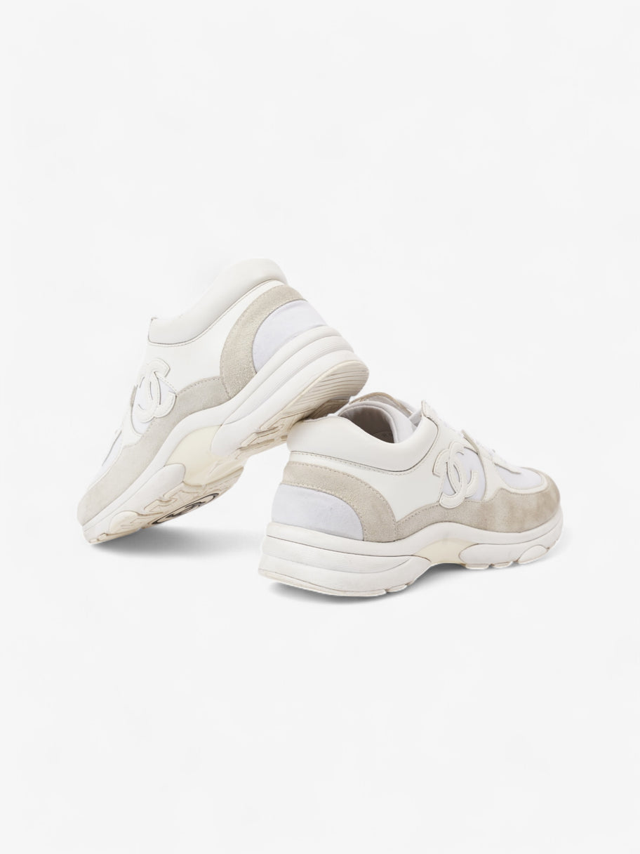 Chanel CC Logo Sneakers White  Suede EU 39 UK 6 Image 9