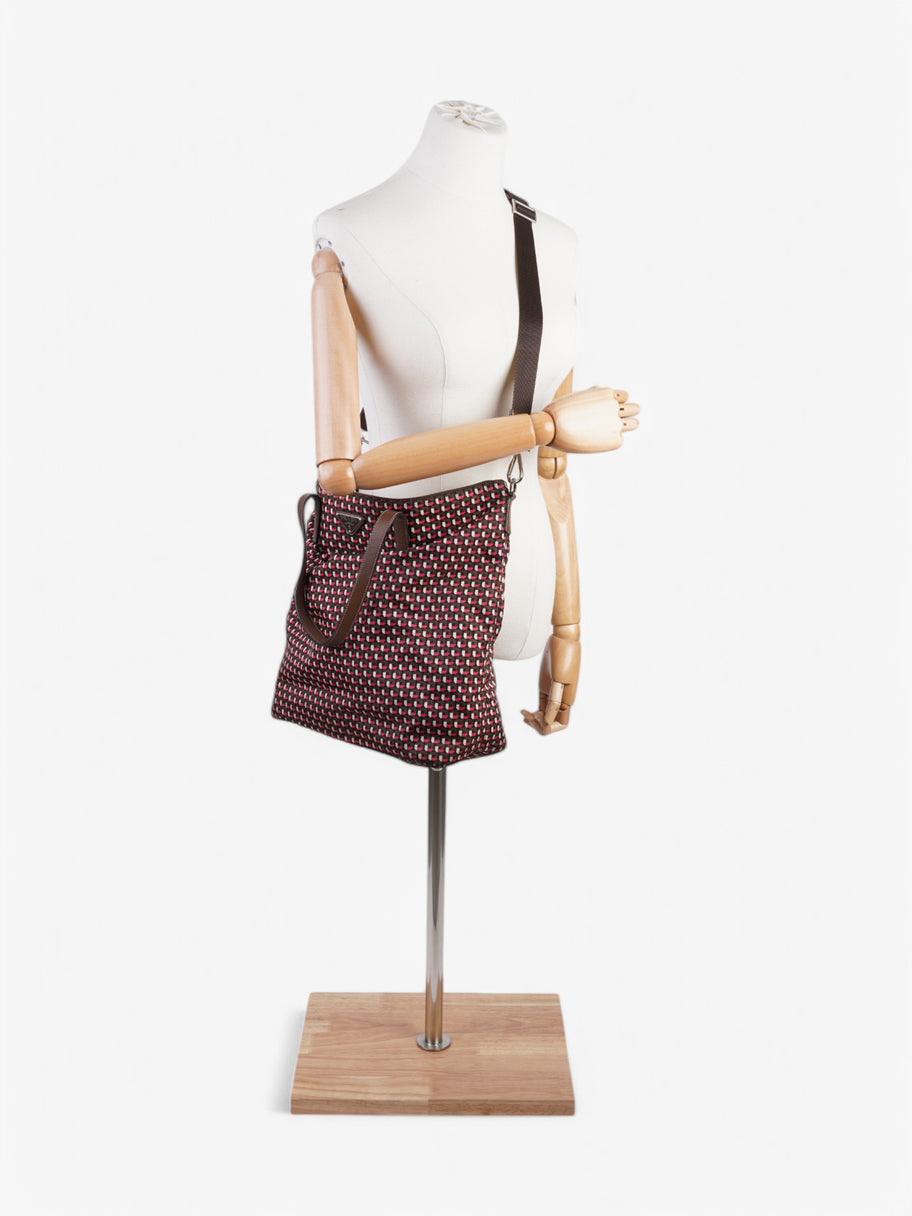 Prada Tote Brown / Pink Re Nylon Image 2