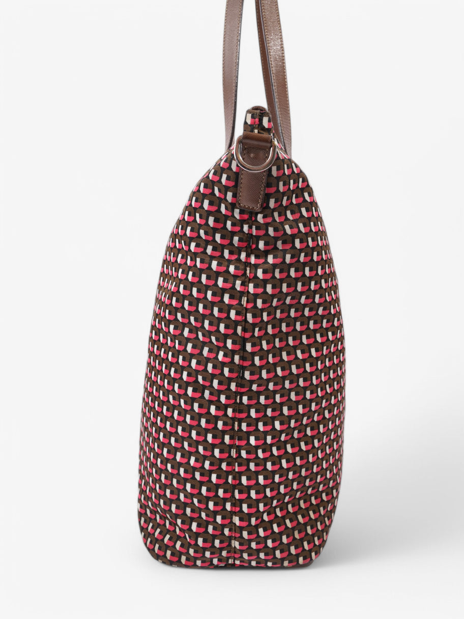 Prada Tote Brown / Pink Re Nylon Image 3