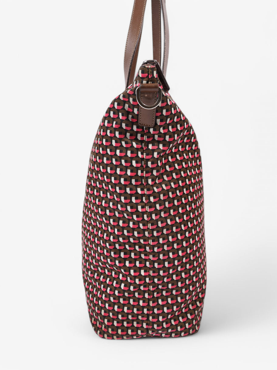 Prada Tote Brown / Pink Re Nylon Image 5