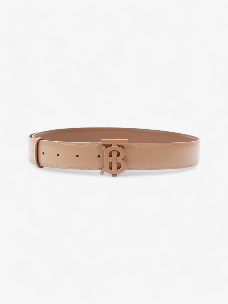  Burberry TB Belt Camel Leather Medium