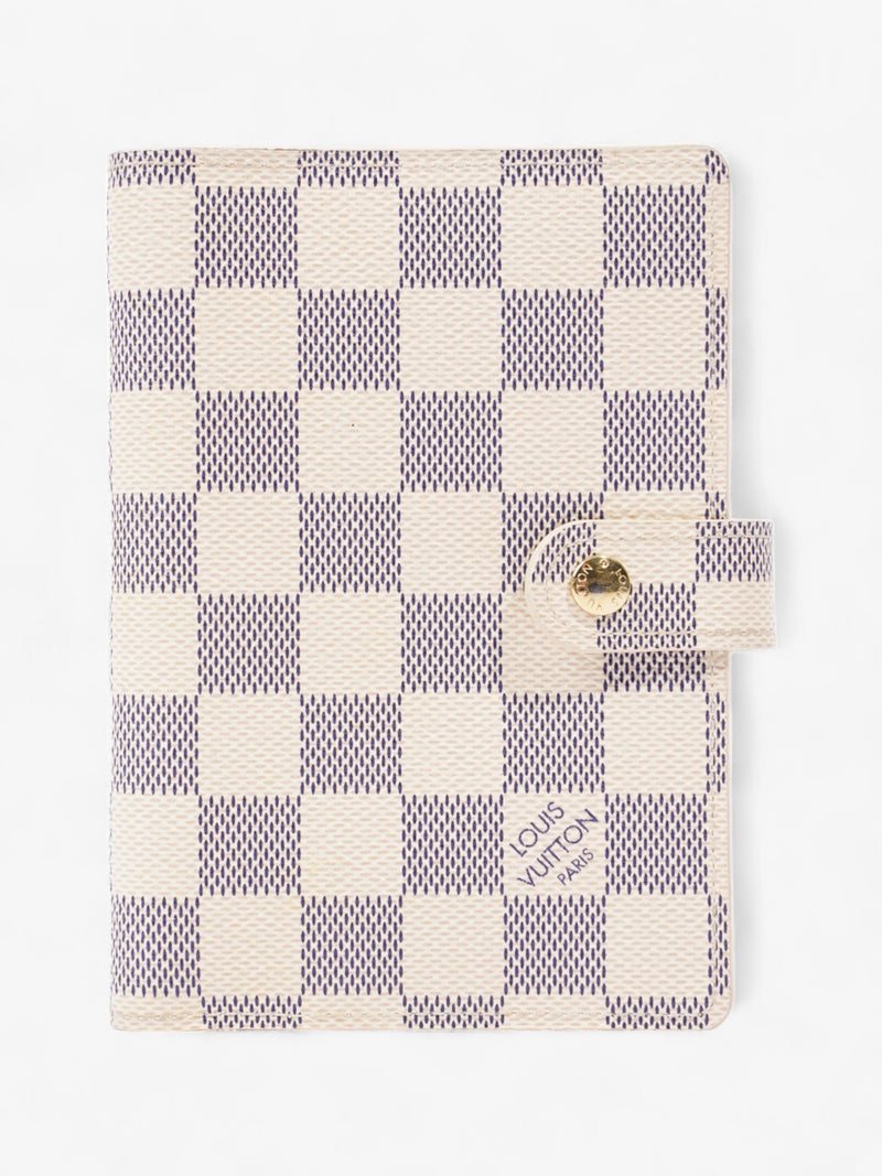  Louis Vuitton Ring Agenda Cover Damier Azur Coated Canvas Small