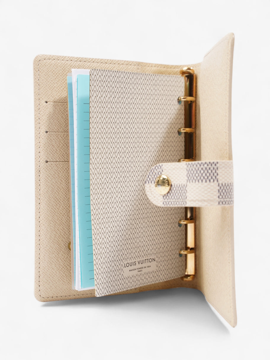 Louis Vuitton Ring Agenda Cover Damier Azur Coated Canvas Small Image 6