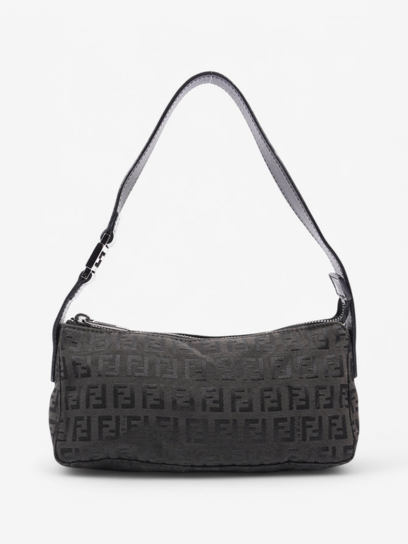  Fendi FF Baguette Black Canvas