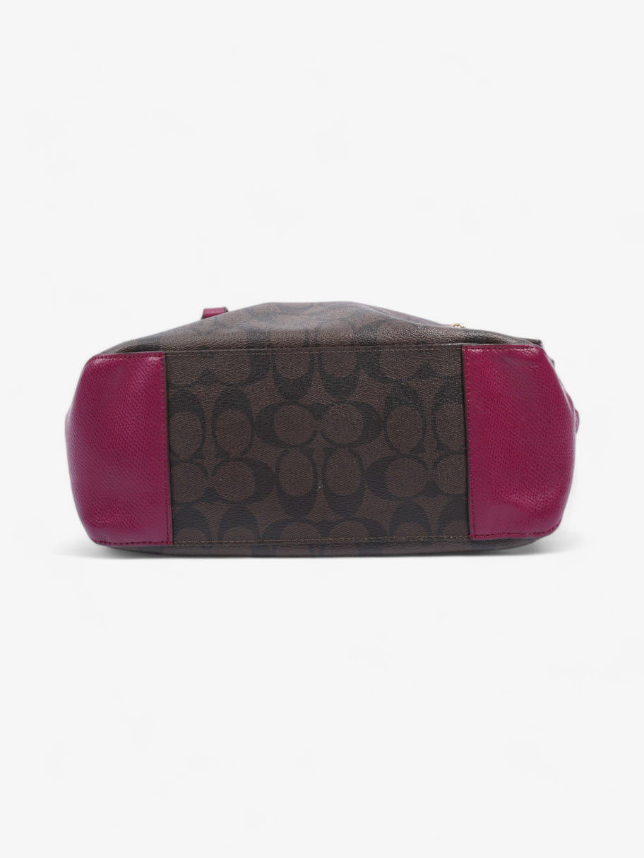 Coach Gallery Tote Brown / Magenta Canvas Image 6
