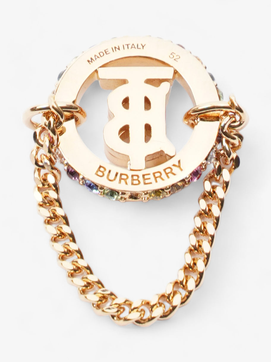 Burberry TB Pave Chain Ring Gold / Multicoloured Brass 52 (Diameter - 16.7mm) Image 2