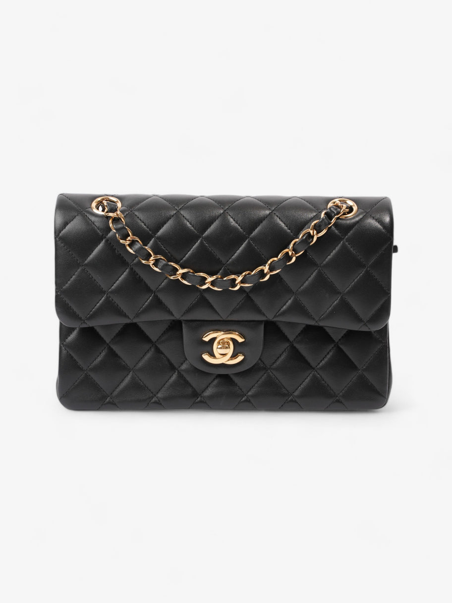 Chanel Classic Double Flap Black Lambskin Leather Small Image 1